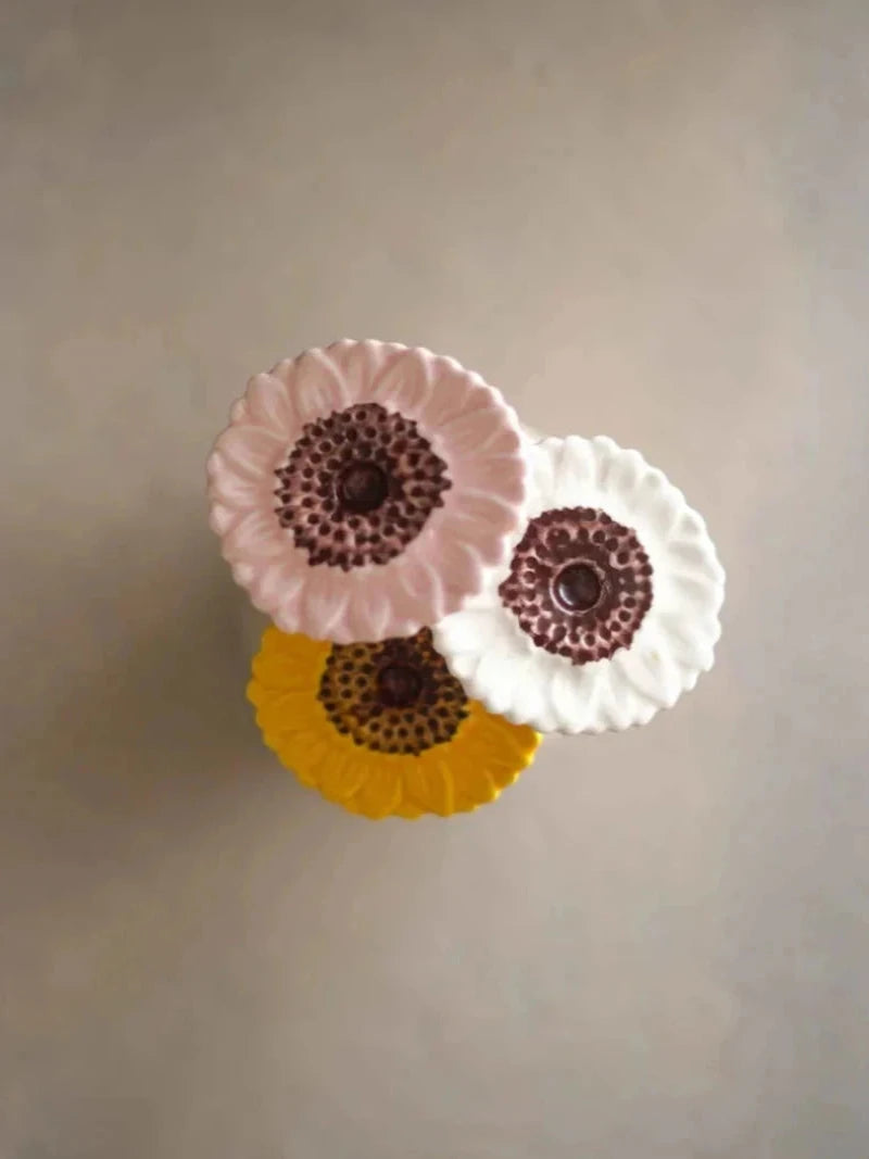 CerAmor Flores Ceramica - Bouquet de 3 flores de ceramica Girassol