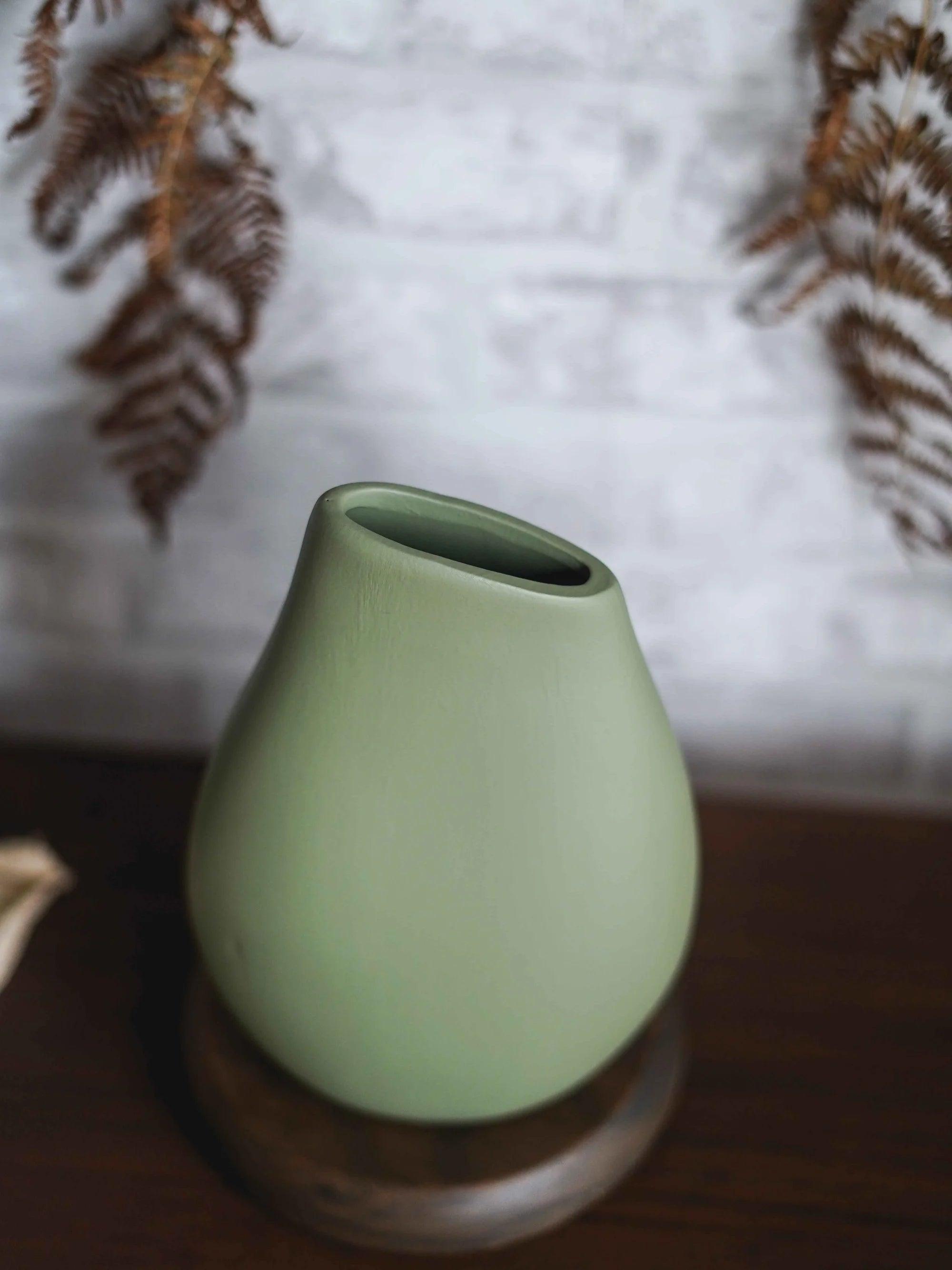 CerAmor Cerâmica Jarras - Jarra flores em cerâmica portuguesa na cor verde