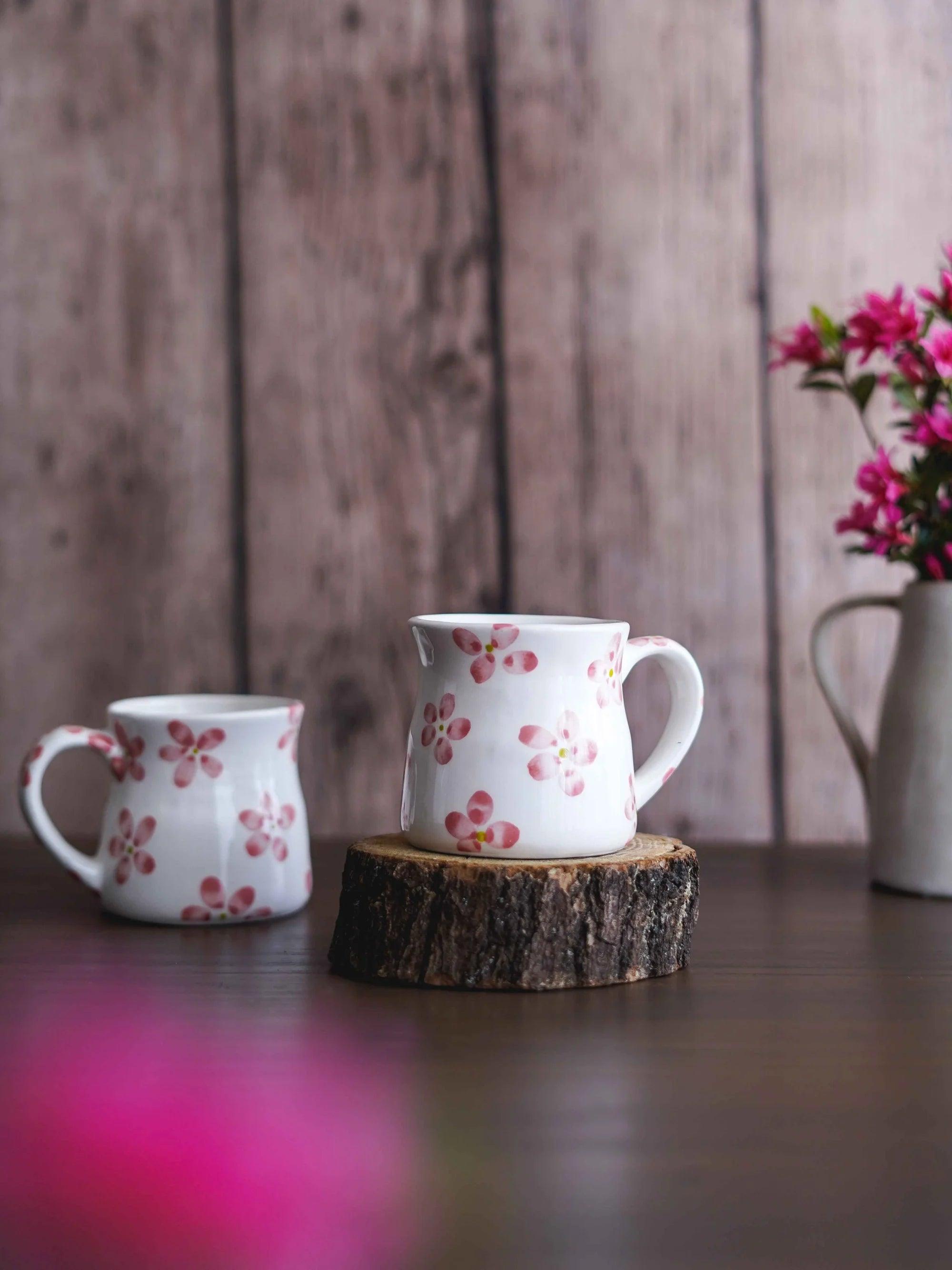 CerAmor Canecas Ceramica - Caneca em ceramica com motivo flor de cerejeira