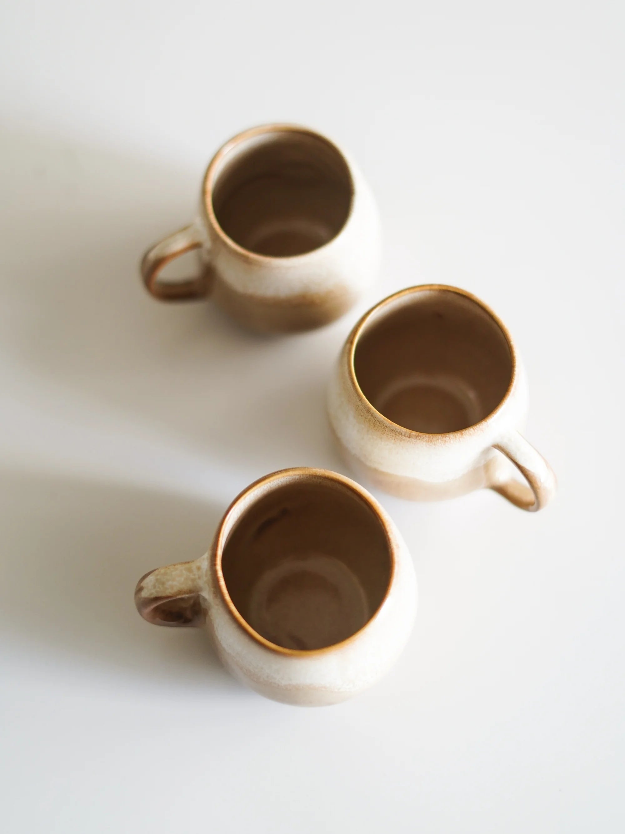 CerAmor Chávenas de Café - Chávena de café em ceramica portuguesa em tons bege e castanho