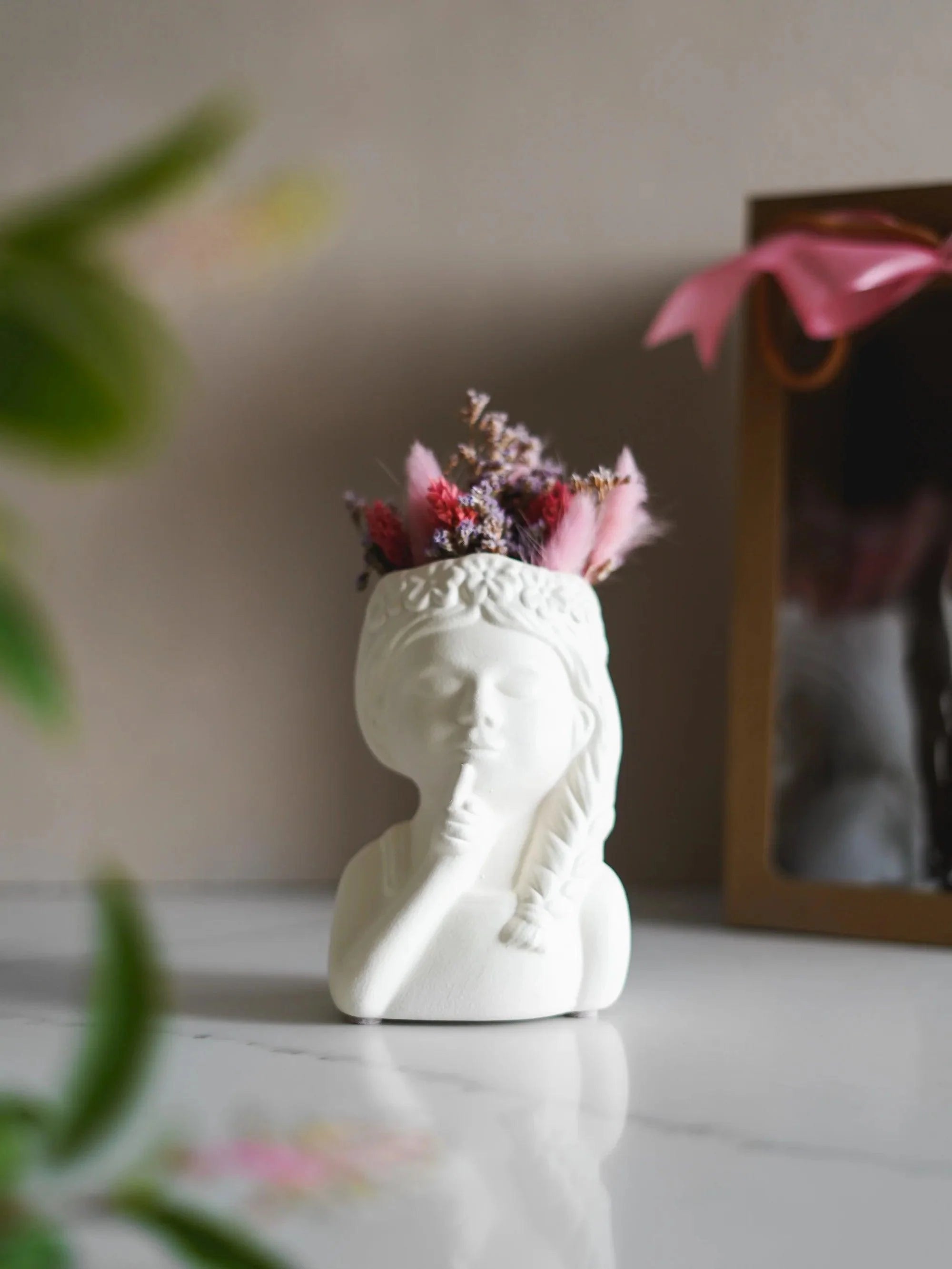CerAmor Cerâmica Jarras - Jarra flores em cerâmica portuguesa com flores secas

