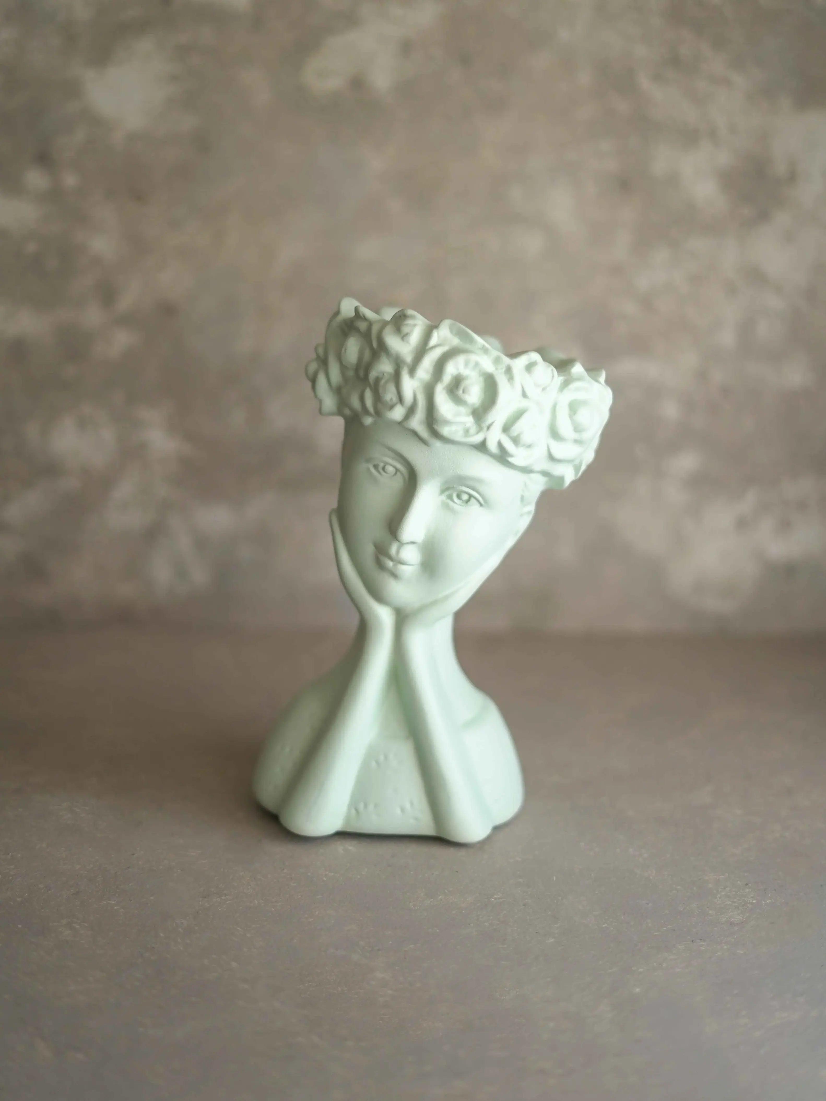 CerAmor Cerâmica Jarras - Jarra flores em cerâmica portuguesa na cor verde