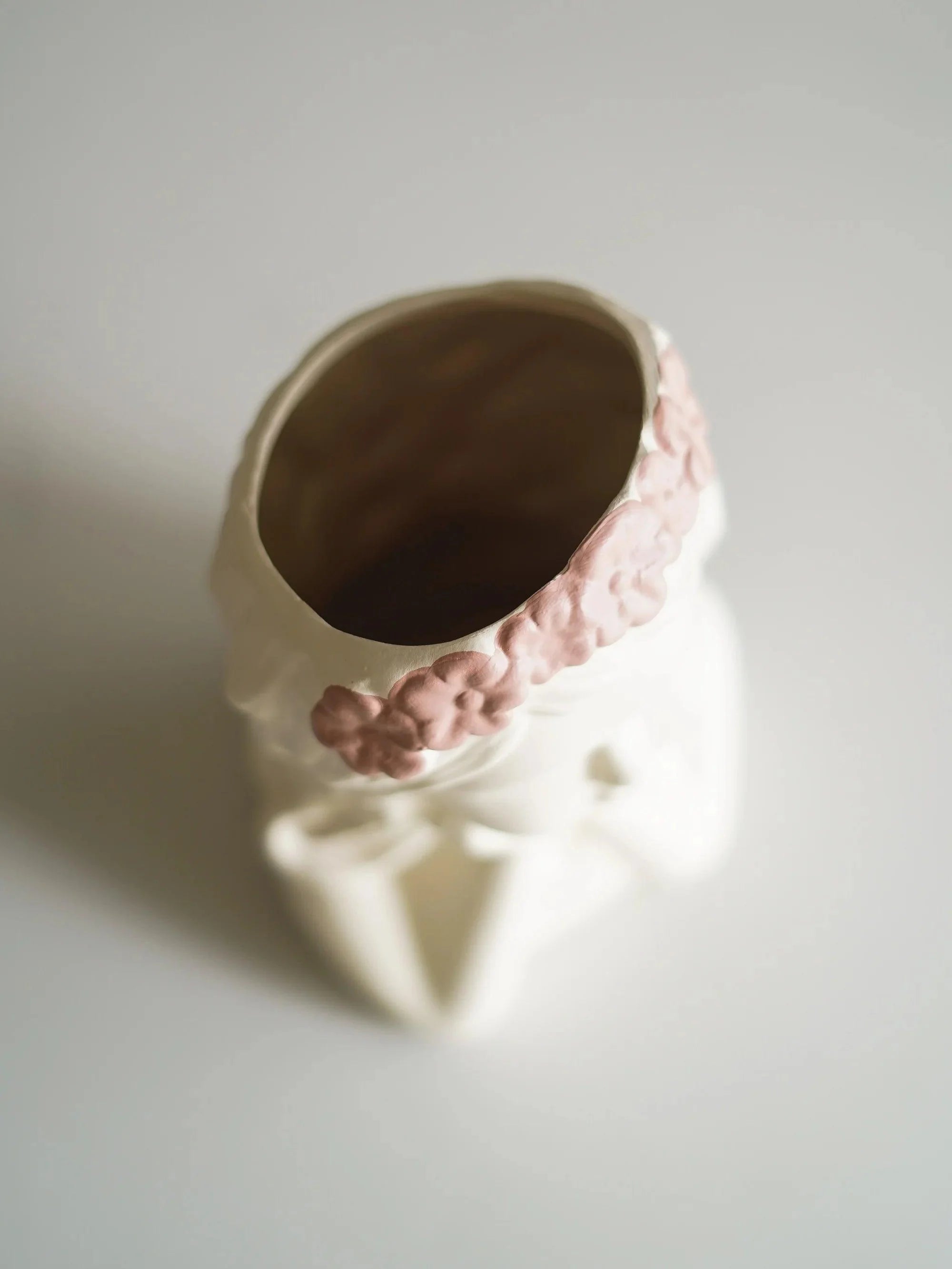 CerAmor Cerâmica Jarras - Jarra flores branca em cerâmica portuguesa