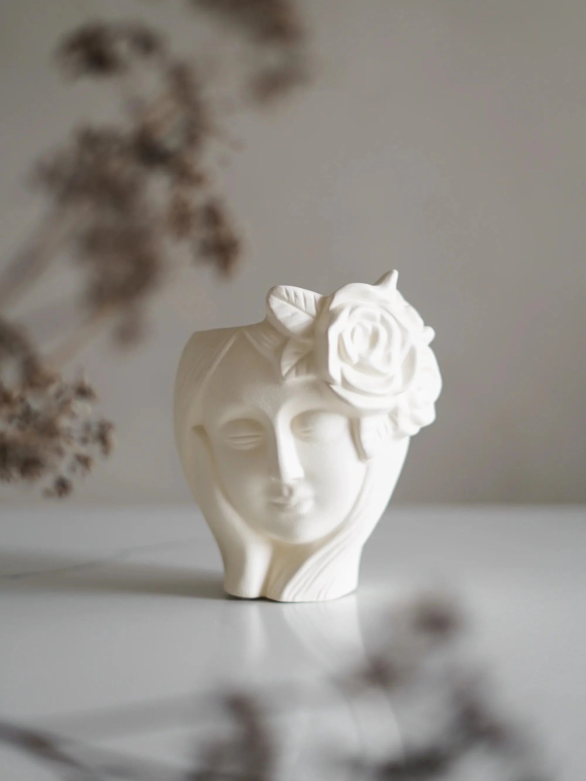 CerAmor Cerâmica Jarras - Jarra flores branca em cerâmica portuguesa