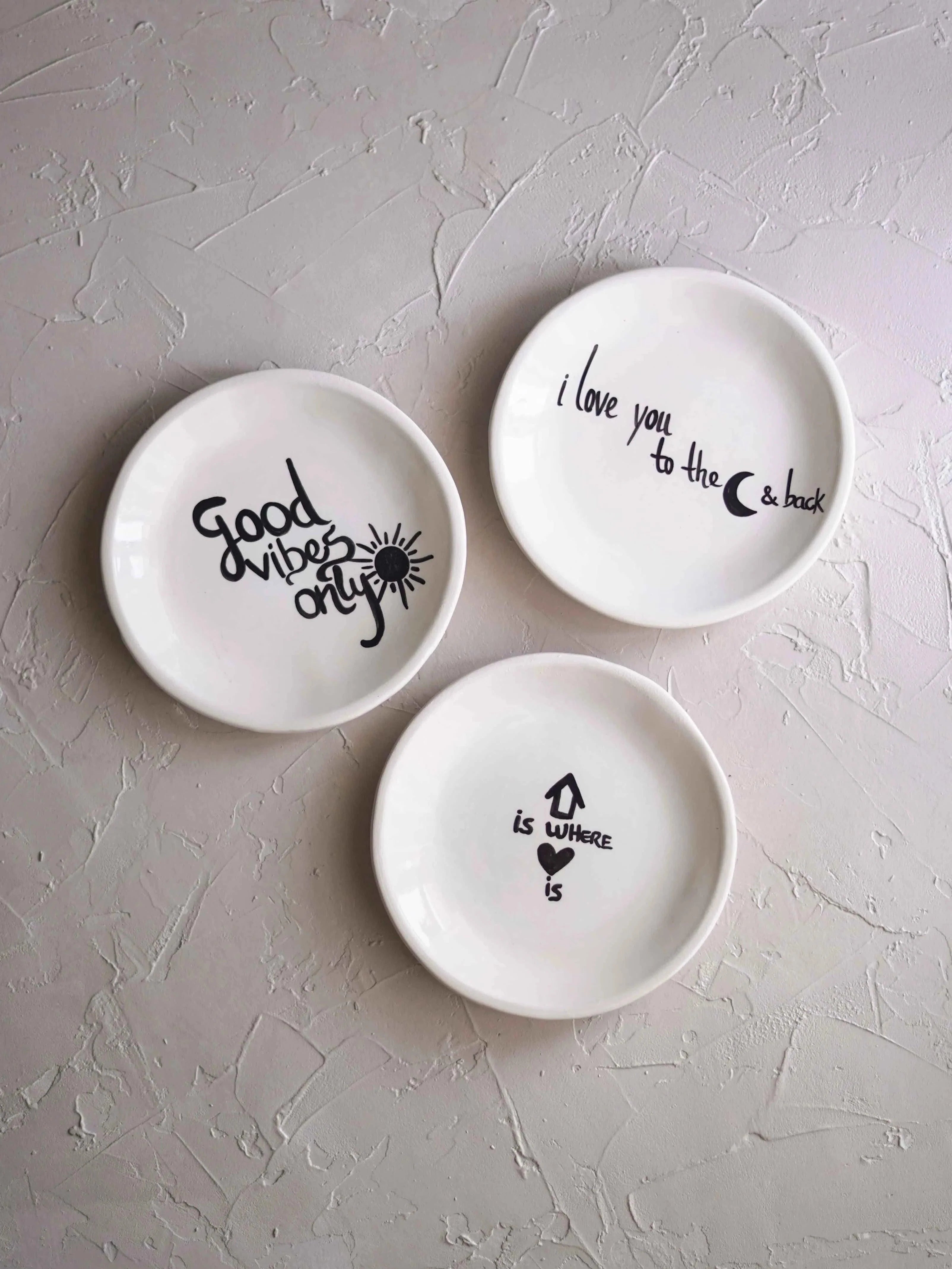 CerAmor Pratos Ceramica - Prato de cerâmica com frase