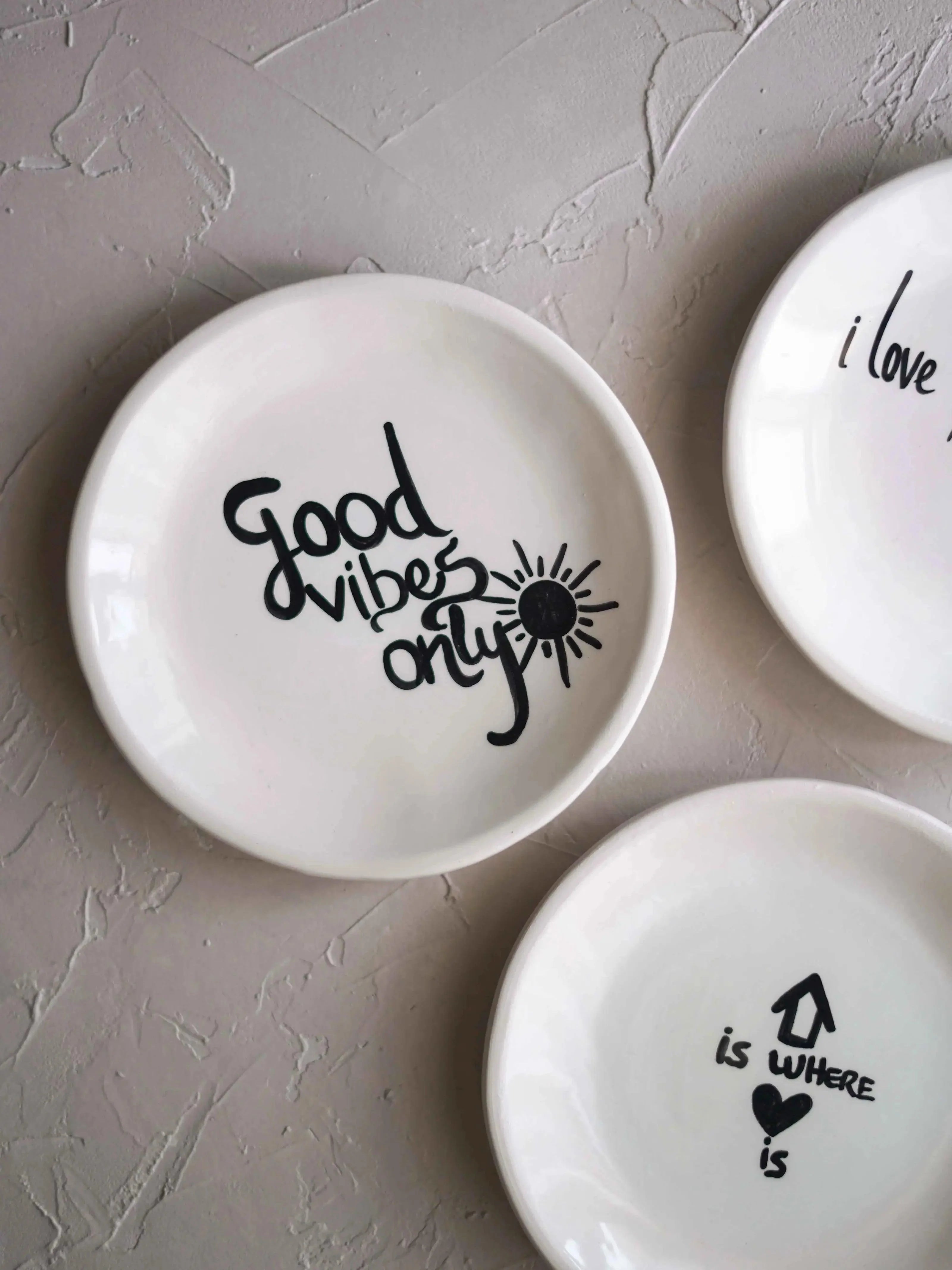 CerAmor Pratos Ceramica - Prato de cerâmica com frase