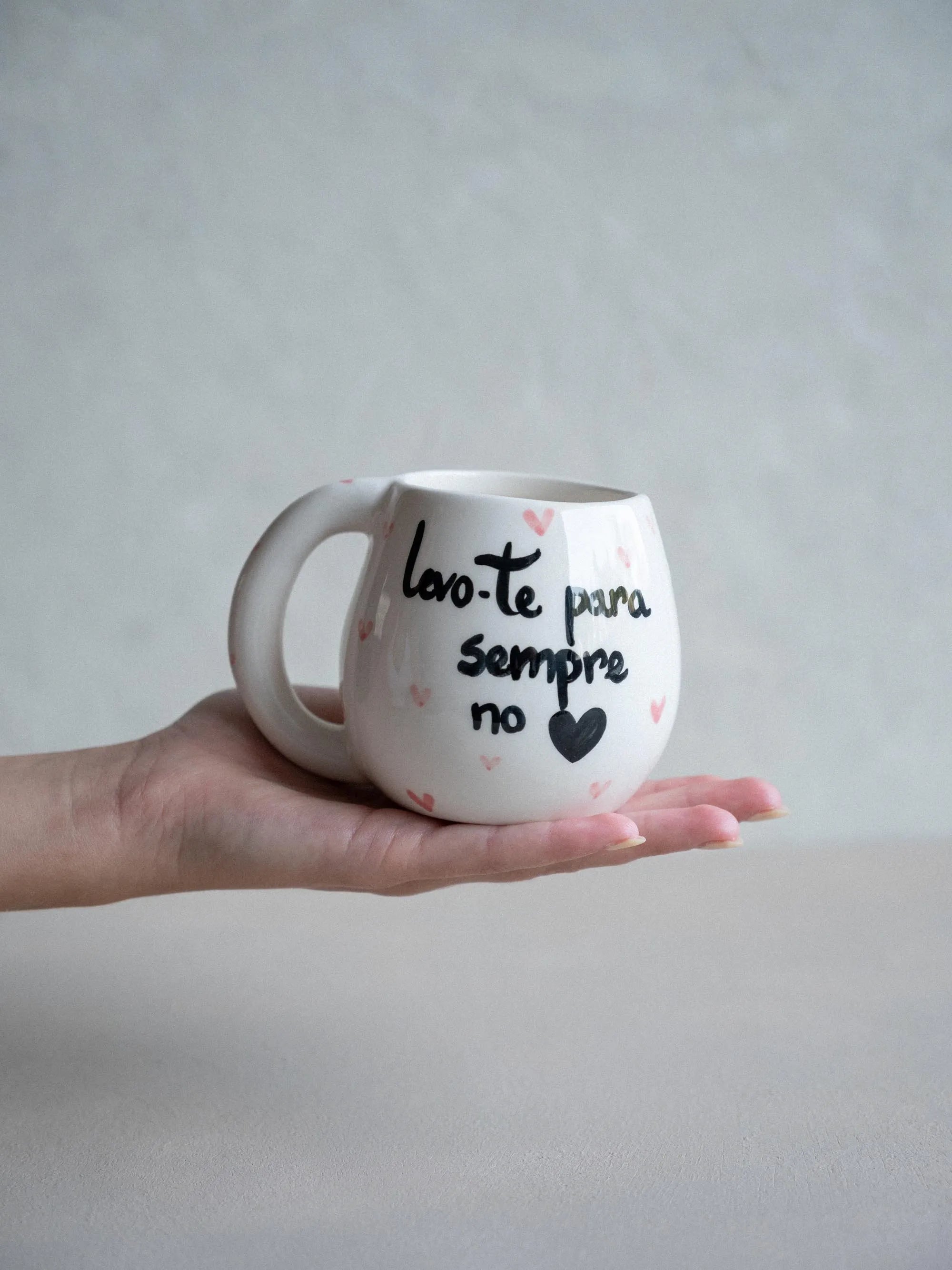 Caneca "Levo-te para sempre no coração"