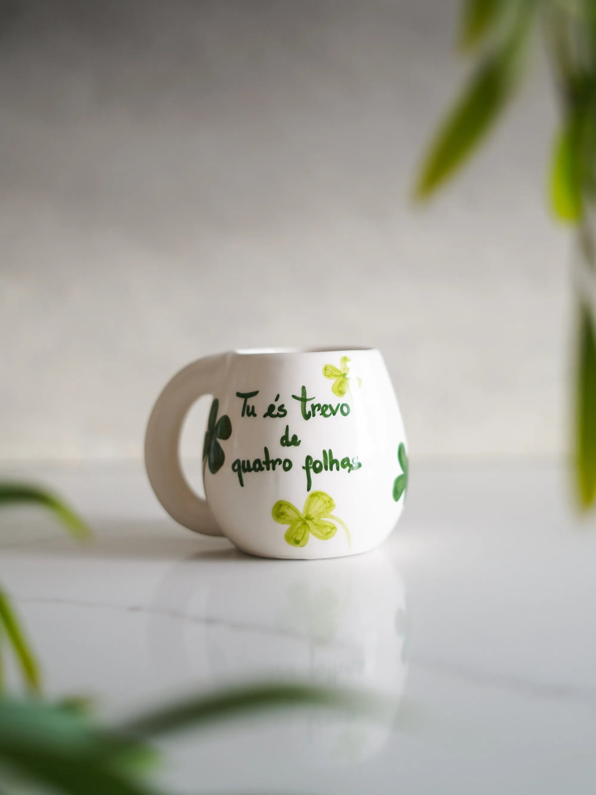 Caneca "Tu és trevo de quatro folhas"